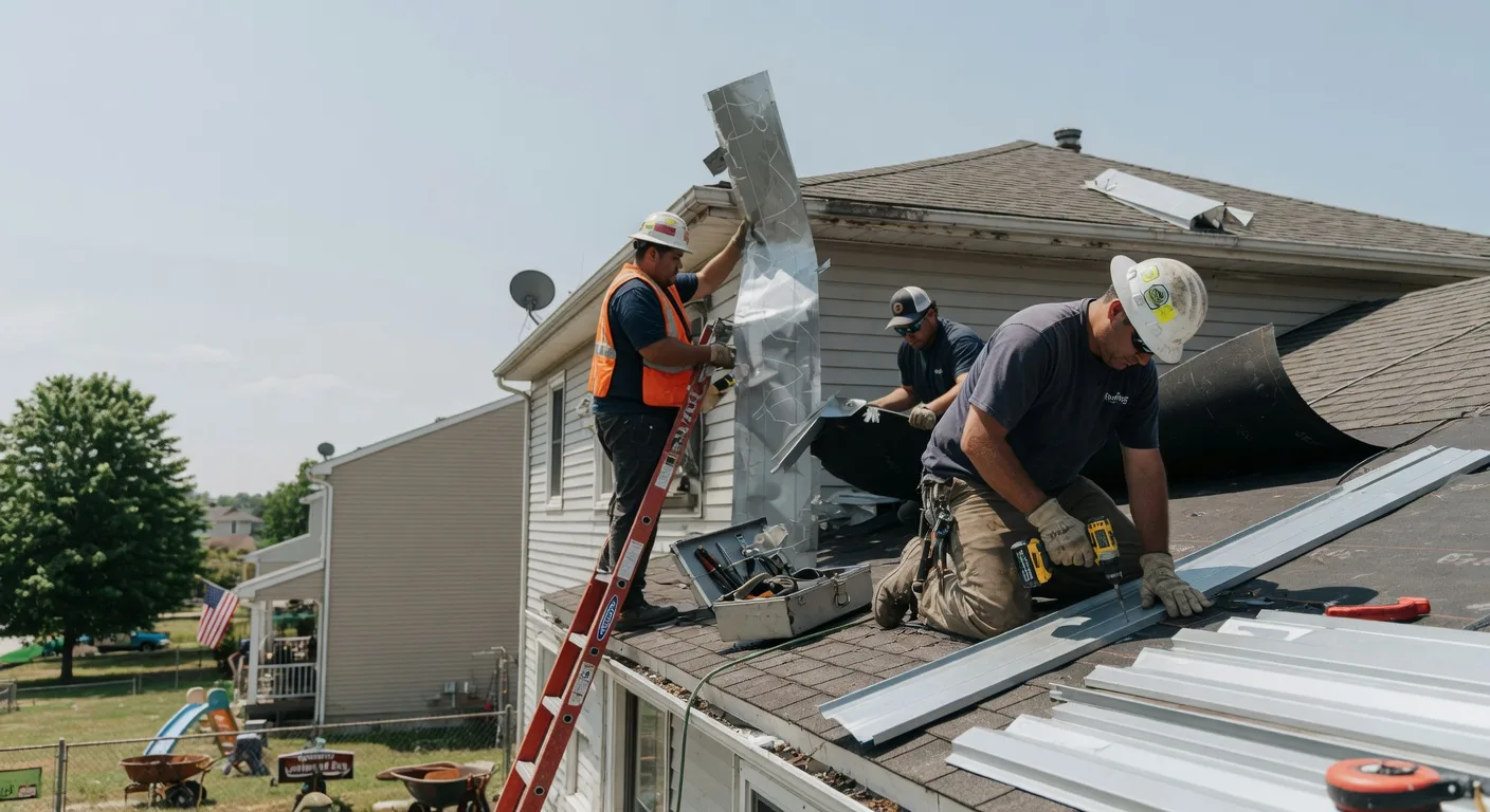 Storm Damage Metal Roof Repair in Huntington, UT